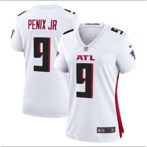 Women's Atlanta Falcons #9 Michael Penix Jr. White Alternate Game Jersey