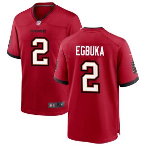 Youth '76 Tampa Bay Buccaneers #2 Emeka Egbuka Nike Red Player Game Jersey