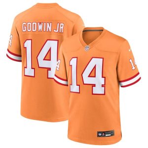 Youth '76 Tampa Bay Buccaneers #14 Chris Godwin Nike Orange Player Game Jersey