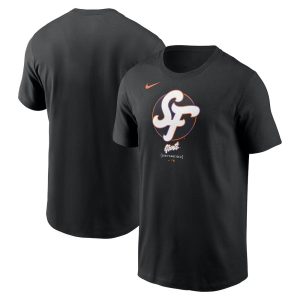 Men's San Francisco Giants Nike Black 2025 City Connect Large Logo T-Shirt