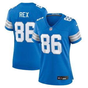 Women's Detroit Lions Isaac Rex   Blue Game Jersey