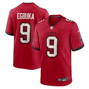 Youth Tampa Bay Buccaneers #9 Emeka Egbuka Nike Red 2025 NFL Draft First Round Pick Game Jersey