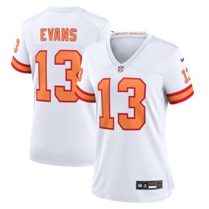 Women's '76 Tampa Bay Buccaneers #13 Mike Evans Nike White Player Game Jersey