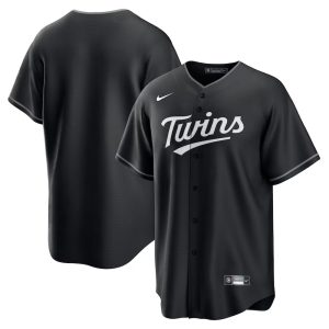 Youth Minnesota Twins Nike Black Lights Out Replica Jersey