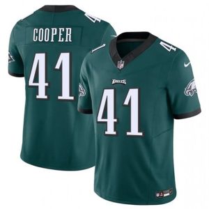 Youth Philadelphia Eagles #41 Darius Cooper Green F.U.S.E Vapor Untouchable Limited Stitched Football Jerse