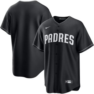 Youth San Diego Padres Nike Black Lights Out Replica Jersey