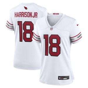 Women's Arizona Cardinals #18 Marvin Harrison Jr. Nike White Player Game Jersey