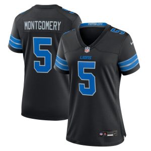 Women's Detroit Lions David Montgomery  Black 2nd Alternate Game Jersey