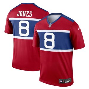 Men's New York Giants Daniel Jones  Century Red Alternate Legend Player Jersey