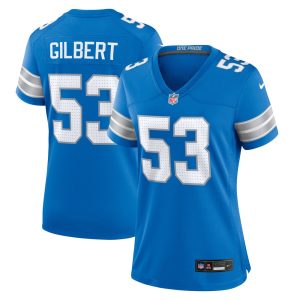 Women's Detroit Lions DaRon Gilbert   Blue Game Jersey