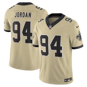 Men's New Orleans Saints #94 Cameron Jordan Nike Gold Alternate Gameday Golds Alternate Vapor F.U.S.E. Limited Jersey