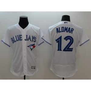 Blue Jays #12 Roberto Alomar White Flexbase Authentic Collection Stitched MLB Jersey