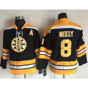 Bruins #8 Cam Neely Black CCM Youth Stitched NHL Jersey