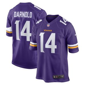 Men's Minnesota Vikings Sam Darnold   Purple Team Game Jersey