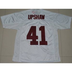 Crimson Tide #41 Courtney Upshaw White Stitched NCAA Jersey