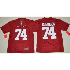 Crimson Tide #74 Cam Robinson Red Limited Stitched NCAA Jersey
