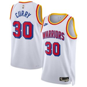Unisex Golden State Warriors #30 Stephen Curry  White 2024/25 Swingman Classic Edition Jersey