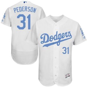 Dodgers #31 Joc Pederson White Flexbase Authentic Collection 2016 Father's Day Stitched MLB Jersey