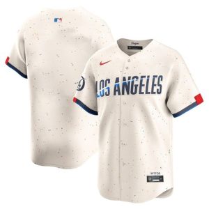 Men's Los Angeles Dodgers  Cream 2024 City Connect Limited Jersey