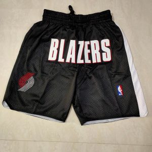 Portland Trail Blazers Black Shorts