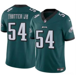 Youth Philadelphia Eagles #54 Jeremiah Trotter Jr Green 2024 Draft  F.U.S.E Vapor Untouchable Limited Stitched Football Jersey