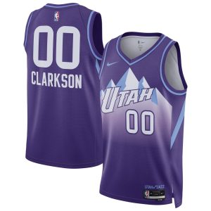 Unisex Utah Jazz Jordan Clarkson  Purple 2024/25 Swingman Player Jersey - City Edition