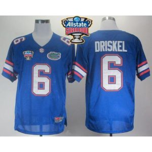 Gators #6 Jeff Driskel Blue Allstate Sugar Bowl Stitched NCAA Jersey