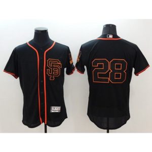 Giants #28 Buster Posey Black Flexbase Authentic Collection Alternate Stitched MLB Jersey