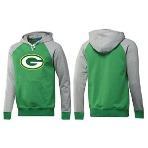 Green Bay Packers Logo Pullover Hoodie Green & Grey