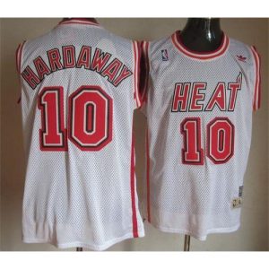Heat #10 Tim Hardaway White Throwback Stitched NBA Jersey