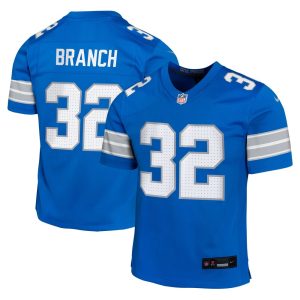 Youth Detroit Lions Brian Branch  Blue Team Player Game Jersey