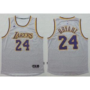 Lakers #24 Kobe Bryant Grey Fashion Stitched NBA Jersey