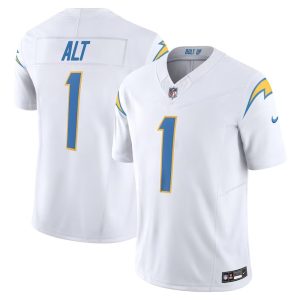 Men's Los Angeles Chargers Joe Alt  White 2024 NFL Draft First Round Pick Player F.U.S.E. Vapor Untouchable Limited Stitched Football Jersey