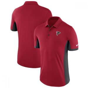 Men's Atlanta Falcons  Red Evergreen Polo