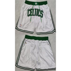 Men's Boston Celtics White Shorts (Run Small)