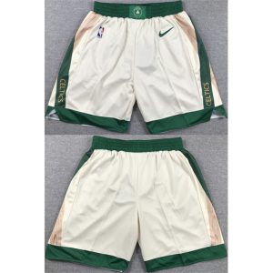 Men's Boston Celtics White Shorts (Run Small)