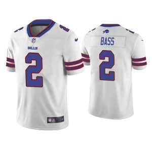 Men's Buffalo Bills #2 Tyler Bass White Vapor Untouchable Limited Stitched Jersey