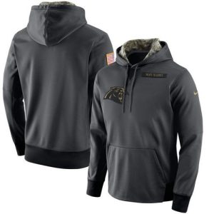 Men's Carolina Panthers  Anthracite Salute to Service Player Performance Hoodie