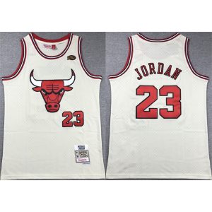 Men's Chicago Bulls #23 Michael Jordan White Stitched Basketball Jersey