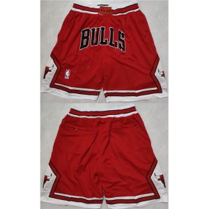 Men's Chicago Bulls Red Shorts (Run Small)
