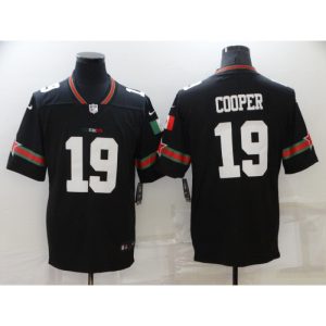 Men's Dallas Cowboys #19 Amari Cooper Black Mexico Stitched Jersey