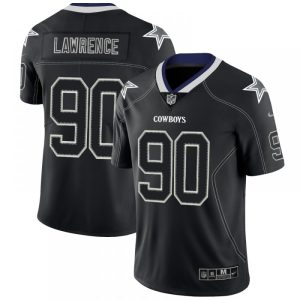 Men's Dallas Cowboys #90 Demarcus Lawrence Black 2018 Lights Out Color Rush NFL Limited Stitched Jersey