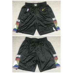 Men's Denver Nuggets Black Shorts (Run Small)
