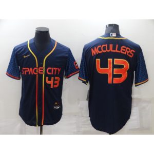 Men's Houston Astros #43 Lance McCullers  2022 Navy City Connect Cool Base Stitched Jersey
