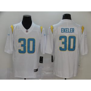 Men's Los Angeles Chargers #30 Austin Ekeler 2020 White Vapor Stitched NFL Jersey