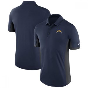 Men's Los Angeles Chargers  Navy Evergreen Polo