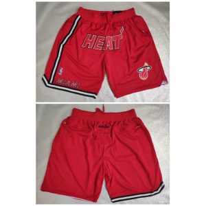 Men's Miami Heat Red Shorts (Run Small)