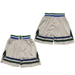 Men's Milwaukee Bucks Cream Shorts (Run Small)