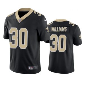 Men's New Orleans Saints #30 Jamaal Williams Black Vapor Untouchable Stitched Football Jersey