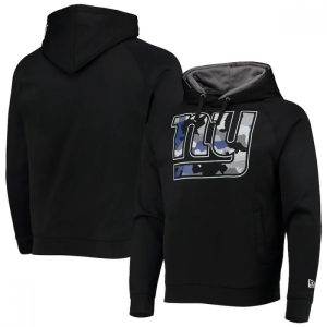 Men's New York Giants Black Pullover Hoodie